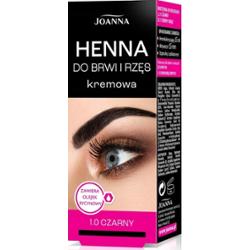 Joanna Henna Do Brwi i Rzęs Kremowa z Olejkiem Rycynowym 1.0 Czarna 15ml