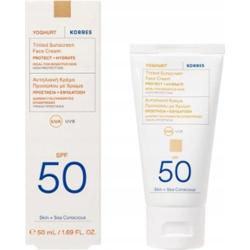 Korres Yoghurt Koloryzujący Lekki Krem Do Twarzy Ochronny SPF50 Nude 50ml