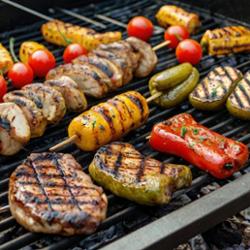 Polowy Składany Grill Węglowy Przenośny Turystyczny Prostokątny z Uchwytem