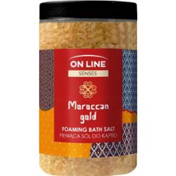 On Line Senses Maroccan Gold Pieniąca Sól Do Kąpieli Ekstrakt z Figi 480g