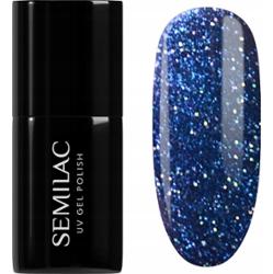 Semilac Lakier Hybrydowy Do Paznokci Manicure Granat 953 Mystery Blue 7ml