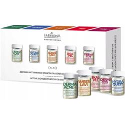 Farmona Professional Zestaw Aktywnych Koncentratów Do Twarzy Rodzaje 10x5ml