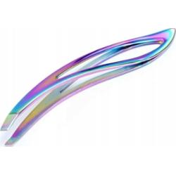 Precyzyjna Pęseta Wygięta Rainbow Depilacja Brwi