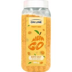 On Line Fruity Shot Owocowa Odprężająca Ciało Sól Do Kąpieli Mango 800g
