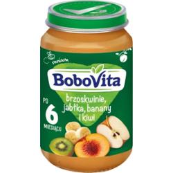 Bobovita Deser Dla Dzieci Brzoskwinie Jabłka Banany Kiwi Po 6 Miesiącu 190g