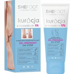 SheFoot Kuracja Żel Do Stóp Mocznik 5% Odświeżający Dezodoryzujący 75ml