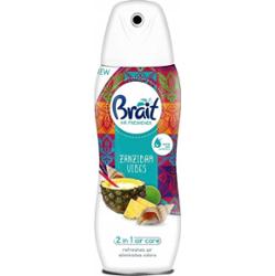 Brait Odświeżacz Powietrza 2w1 Spray Zanzibar Vibes gzotyczny Zapach 300ml