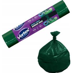 Vortex Duble Power Worki Na Śmieci Mocne Zielone Dwuwarstwowe 240L 5 Sztuk