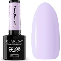 Claresa Lakier Hybrydowy Do Paznokci Pastelowy Liliowy Ciao Pastel 5 5g