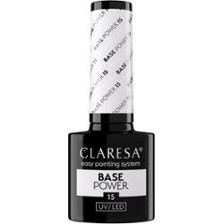 Claresa Base Power UV/LED Bezkwasowa Baza Hybrydowa Klasyczny Mleczny 15 5g