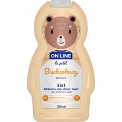 On Line Le Petit Żel Do Mycia Ciała Włosów Twarzy Dzieci 1+ Biszkopt 350ml