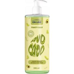 On Line Fruity Shot Mydło w Płynie Do Mycia Rąk z Pompką Avokado 390ml