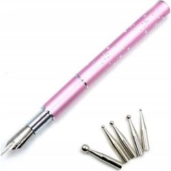 Stylograf Pióro Do Zdobień Stylizacja Paznokci Manicure+ 5 Końcówek