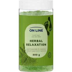 On Line Relaksująca Pielęgnująca Sól Morska Do Kąpieli Herbal Ziołowa 800g
