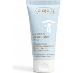 Ziaja Med Krem Do Buzi Rączek Dla Dzieci Ultradelikatny Hipoalergiczny 50ml