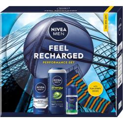 Nivea Men Feel Recharged Zestaw Prezentowy Kosmetyków Męski Żel Krem Kulka
