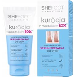 SheFoot Kuracja Silnie Zmiękczające Serum Preparat Do Stóp Mocznik 50% 50ml