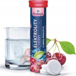 Protego Elektrolity Cherry Suplement Diety Wiśnia 20 Tabletek Musujących