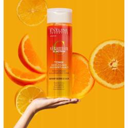 Eveline nawilżająco-rozświetlający tonik do twarzy Vitamin C 3X Action 200 ml