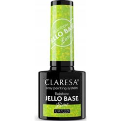 Claresa Lakier Hybrydowy Rainbow Jello Base 2w1 Lime 5g