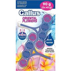 GALLUS Kostka Do WC Zawieszka Orientalne Kwiaty Niebieska Woda 2 Szt 2x45g