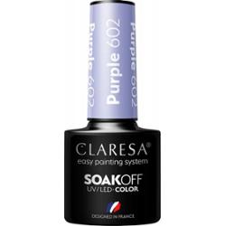 Claresa Lakier Hybrydowy Do Paznokci Delikatny Fiolet Liliowy Purple 602 5g
