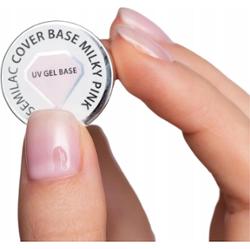Semilac Baza do lakierów hybrydowych Skin Tone Cover Base Milky Pink 7ml