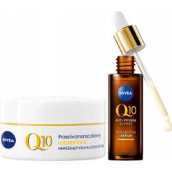 Nivea Q10 Elegance Zestaw Prezentowy Kosmetyków Dla Kobiet Krem SPF15 Serum