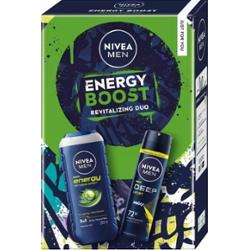 Nivea Men Energy Boost Zestaw Prezentowy Męski z Kosmetykami Żel + DEO