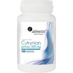 Aliness Cytrynian Potasu 300mg Suplement Diety Układ Nerwowy 100 Kapsułek