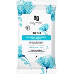 AA Intymna Fresh Biodegradowalne Chusteczki Do Higieny Intymnej Aloes 15szt