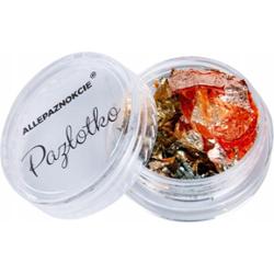 Cienka Folia Do Zdobień Paznokci Manicure Dwustronna Pazłotko Chrom nr 09