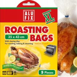 AluFix Worki Rękawy Do Pieczenia Piekarnika Kieszeń 5 Sztuk + Klamerki