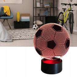 CoolStaff Lampka Na Biurko Piłka Led 3D Kolorowe Światło Lampa Dla Dzieci USB + Pilot