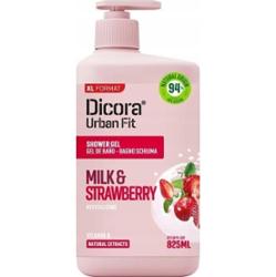 Dicora Urban Fit Żel Pod Prysznic Mleko i Truskawka Wit. B Odżywczy 825ml