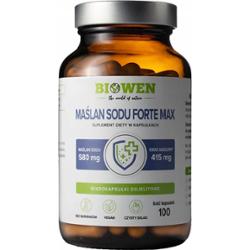 Biowen Maślan Sodu Forte Max 580mg Suplement Diety Układ Pokarmowy 100 Caps