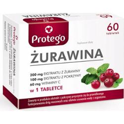 Protego Żurawina Suplement Diety Wsparcie Układu Moczowego 60 Tabletek