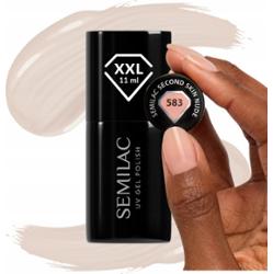 Semilac Lakier Hybrydowy Do Paznokci Second Skin Nude 583 Beżowy XXL 11ml