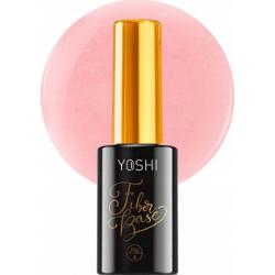 Yoshi Baza Hybrydowa Fiber Base z Włóknem Szklanym Róż Drobinki No 4 10ml