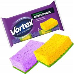 Vortex Gąbki Kuchenne Do Mycia Naczyń Zmywak Lekkie Dwustronne 5 Sztuk