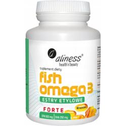 Aliness Fish Omega 3 Forte 500/250mg EPA DHA Estry Suplement Diety 60 Kaps