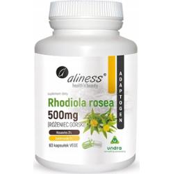 Aliness Rhodiola Rosea 500 mg Różeniec Górski Stres Koncentracja 60 Kaps