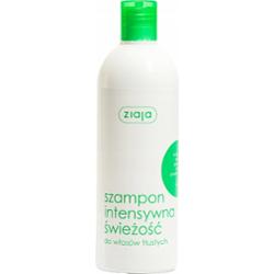 Ziaja Intensywna Świeżość Szampon Do Włosów Tłustych Mięta Pokrzywa 400ml