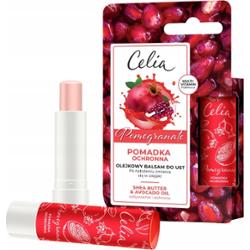Celia Nawilżająca Pomadka Ochronna Bezbarwny Olejkowy Balsam Do Ust Granat