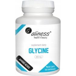 Aliness Glycine Kwas Aminooctowy Glicyna 800mg Suplement Diety 100 Kapsułek