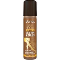 Venus Glow Rajstopy w Sprayu z Drobinkami Złota Do Ciemnej Karnacji 75ml
