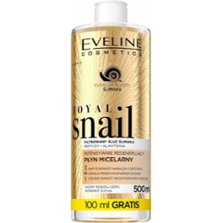 Eveline Royal Snail Regenerujący Płyn Micelarny Śluz Ślimaka Peptydy 500ml