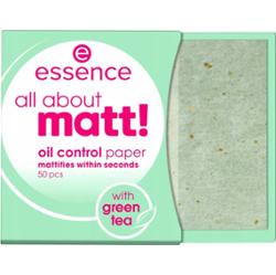 Essence All About Matt Bibułki Matujące Do Twarzy z Zieloną Herbatą 50 szt