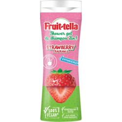 Fruit-tella 2w1 Żel Pod Prysznic Szampon Do Włosów Owocowy Truskawka 300ml