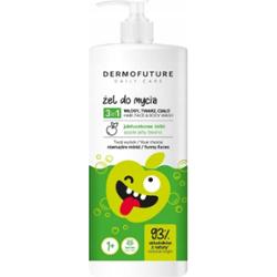 DermoFuture 3w1 Nawilżający Żel Do Mycia Dla Dzieci 1+ Jabłuszkowy 500ml